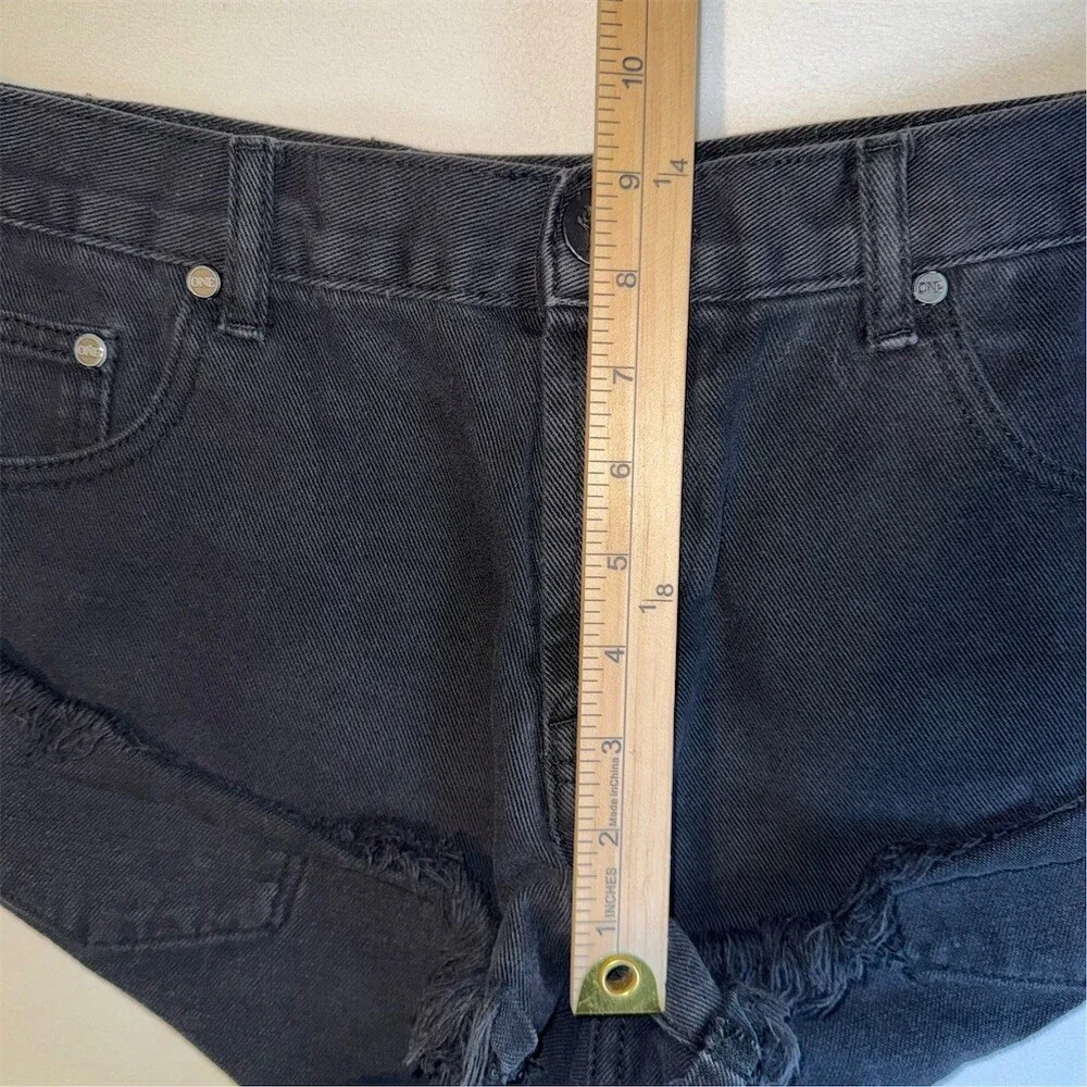 OneTeaspoon‎ Bandits Relaxed Fit Long Rise Twisted Cuff Hem Button Fly Size 29